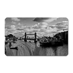 River Thames Waterfall Large Sticker Magnet (rectangle)