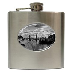 River Thames Waterfall Hip Flask by Londonimages