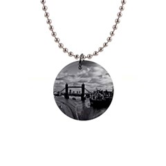 River Thames Waterfall Mini Button Necklace by Londonimages