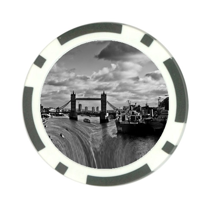 River Thames Waterfall Poker Chip