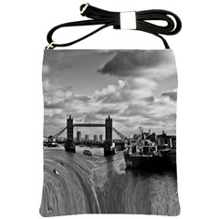 River Thames Waterfall Cross Shoulder Sling Bag by Londonimages