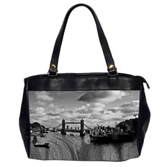 River Thames Waterfall Twin-sided Oversized Handbag