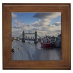 Thames Waterfall Color Framed Ceramic Tile Front