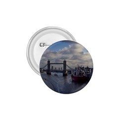 Thames Waterfall Color Small Button (round) by Londonimages