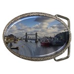 Thames Waterfall Color Belt Buckle (Oval) Front