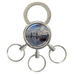 Thames Waterfall Color 3-ring Key Chain by Londonimages