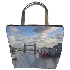 Thames Waterfall Color Bucket Handbag