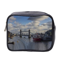 Thames Waterfall Color Twin-sided Cosmetic Case by Londonimages