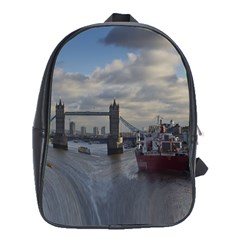 Thames Waterfall Color School Bag (xl) by Londonimages