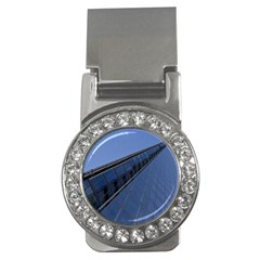 The Shard London Money Clip With Gemstones (round) by Londonimages