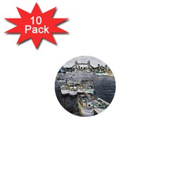 River Thames Art 10 Pack Mini Button (round) by Londonimages