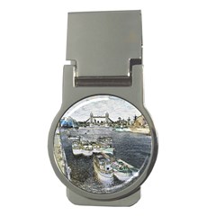 River Thames Art Money Clip (round) by Londonimages