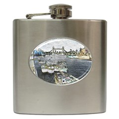 River Thames Art Hip Flask by Londonimages