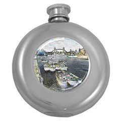 River Thames Art Hip Flask (round) by Londonimages