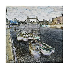 River Thames Art Face Towel by Londonimages