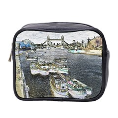 River Thames Art Twin-sided Cosmetic Case by Londonimages