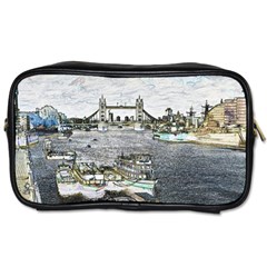 River Thames Art Twin-sided Personal Care Bag by Londonimages