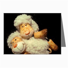 Happy Lambs Large Greeting Card