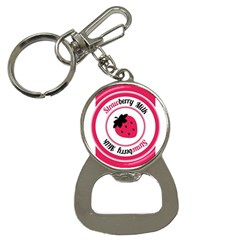 Brand Ribbon Pink With White Bottle Opener Key Chain by strawberrymilk