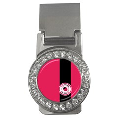 Brand Ribbon Black With Pink Money Clip (cz) by strawberrymilk