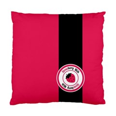 Brand Ribbon Black With Pink Cushion Case (two Sides)