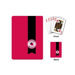 Brand Ribbon Black With Pink Playing Cards (mini) by strawberrymilk