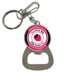 Brand Ribbon Pink With Black Bottle Opener Key Chain