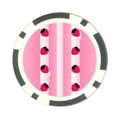 Strawberry Cream Cake Poker Chip Card Guard