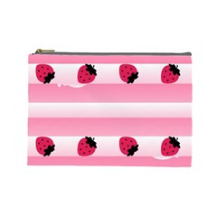 Strawberry Cream Cake Cosmetic Bag (large)