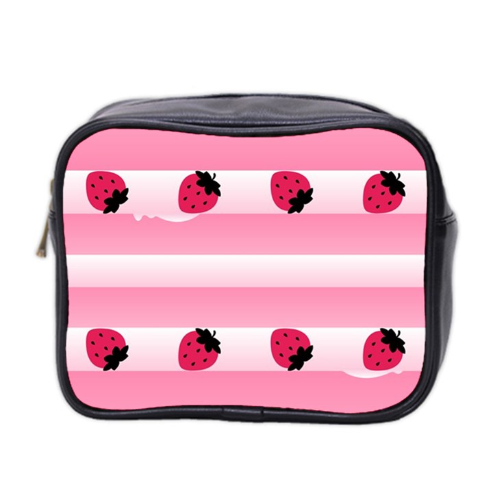 Strawberry Cream Cake Mini Toiletries Bag (Two Sides)