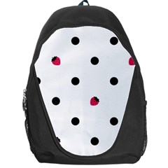 Strawberry Dots Black Backpack Bag by strawberrymilk