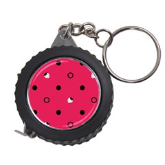 Strawberry Dots Black With Pink Measuring Tape