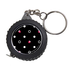 Strawberry Dots White With Black Measuring Tape