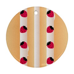 Origin Strawberry Cream Cake Ornament (round) by strawberrymilk