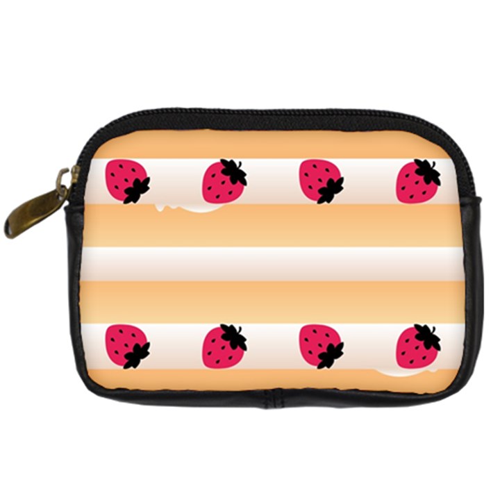 Origin Strawberry Cream Cake Digital Camera Leather Case