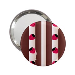 Choco Strawberry Cream Cake 2 25  Handbag Mirror by strawberrymilk