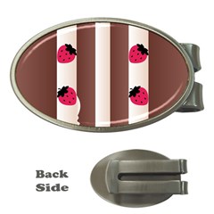 Choco Strawberry Cream Cake Money Clip (oval) by strawberrymilk