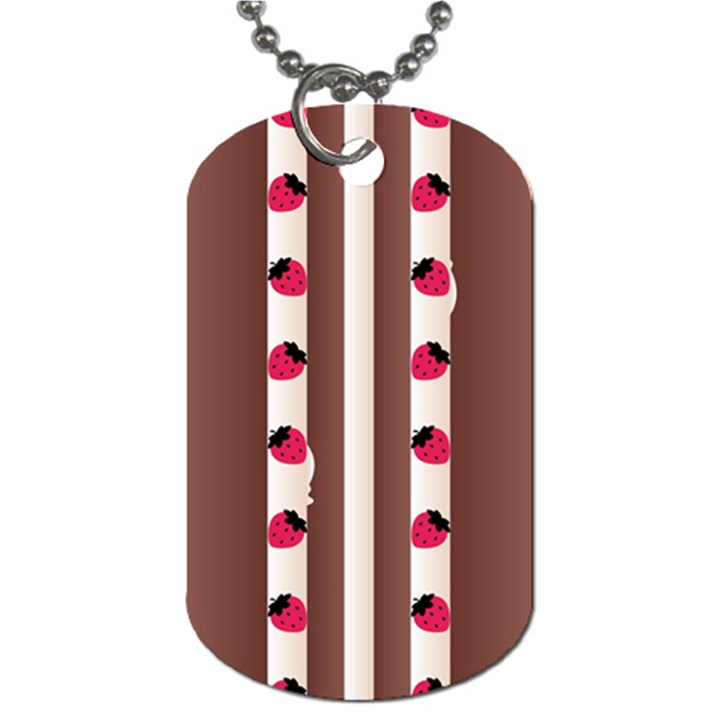 Choco Strawberry Cream Cake Dog Tag (One Side)