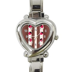 Choco Strawberry Cream Cake Heart Italian Charm Watch by strawberrymilk