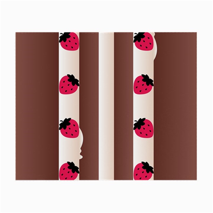 Choco Strawberry Cream Cake Glasses Cloth (Small, Two Sides)