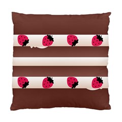 Choco Strawberry Cream Cake Cushion Case (two Sides)