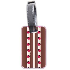 Choco Strawberry Cream Cake Luggage Tag (two Sides) by strawberrymilk