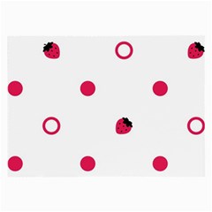 Strawberry Circles Pink Single-sided Handkerchief