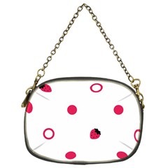 Strawberry Circles Pink Single-sided Evening Purse