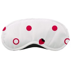 Strawberry Circles Pink Sleep Eye Mask by strawberrymilk