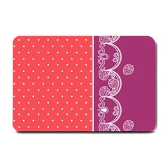 Lace Dots With Violet Rose Small Doormat