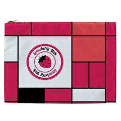 Piet Mondrian Pink Cosmetic Bag (xxl)