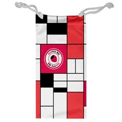 Brand Strawberry Piet Mondrian White Glasses Pouch by strawberrymilk