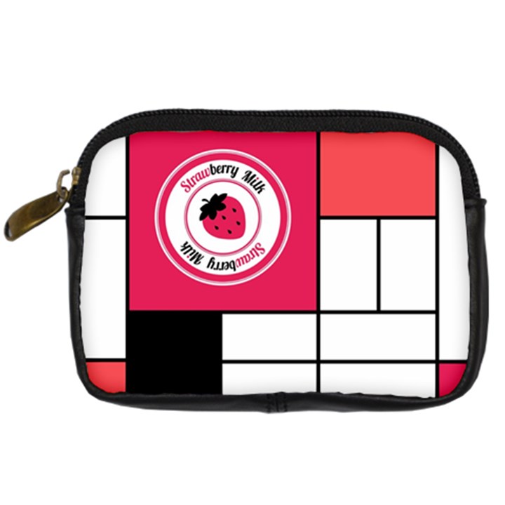 Brand Strawberry Piet Mondrian White Compact Camera Case