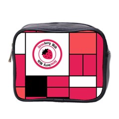 Brand Strawberry Piet Mondrian Pink Twin-sided Cosmetic Case by strawberrymilk